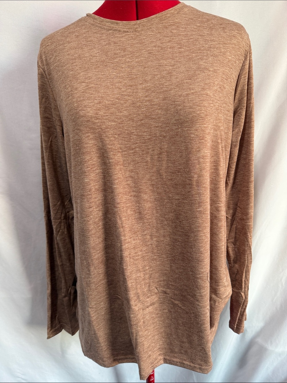 Everyday Relaxed Long-Sleeve Tee — Brown
